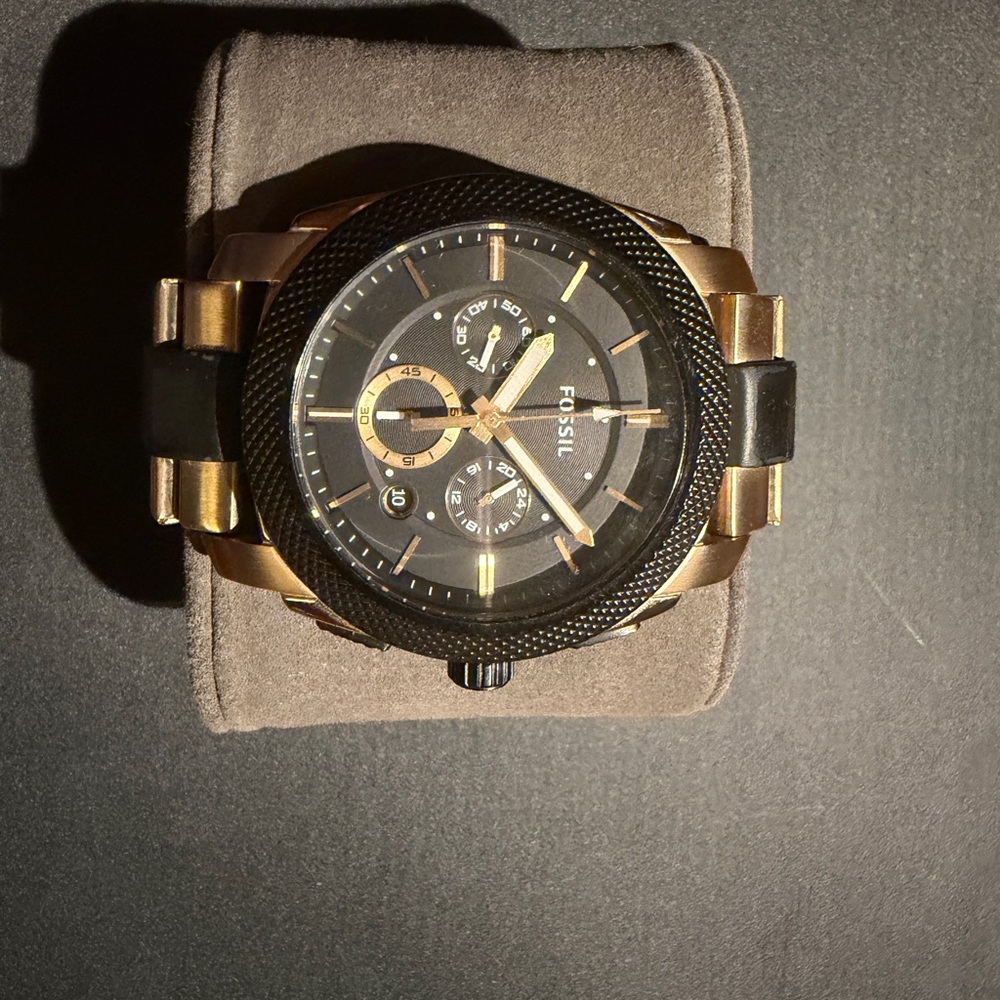 Fossil Gold and Black Men's Watch